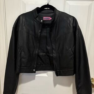 Edikted faux leather jacket